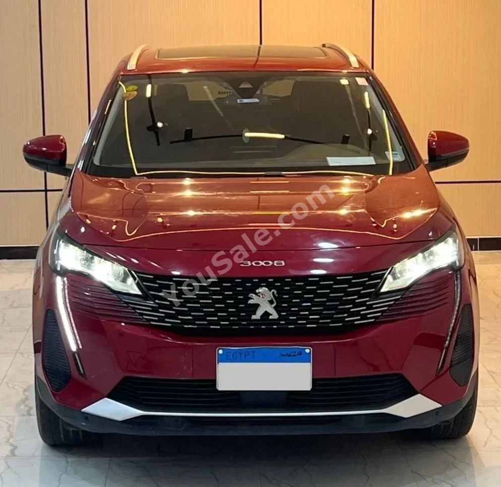 Peugeot  3008  2021  SUV  Automatic  4 Cylinder  60,000 Km  FWD  Red  Gasoline