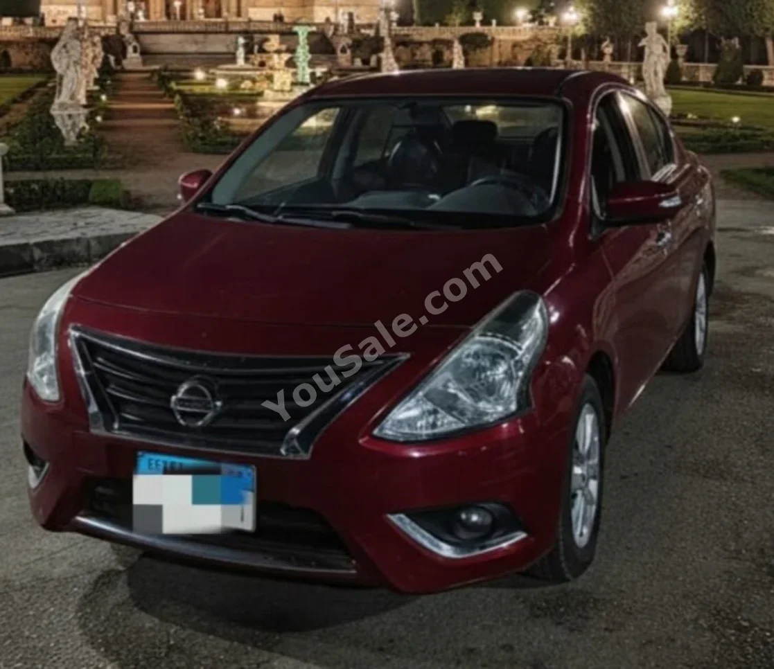Nissan Sunny 2018 Sedan Automatic 4 Cylinder 150,000 Km FWD Red Gasoline
