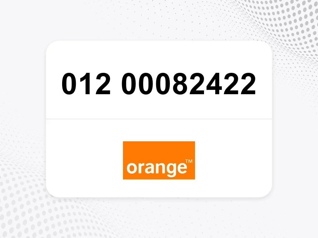 أورنج  012 00082422