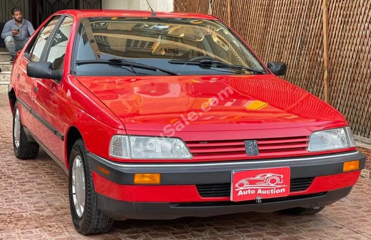 بيجو  405  1994  سيدان  اوتوماتيك  4 سلندر  80,000 كم  دفع أمامي  أحمر  بنزين