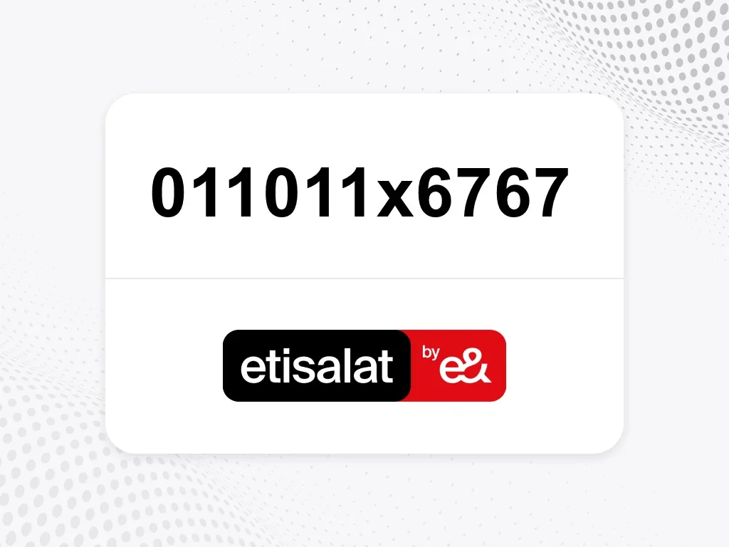 etisalat  011011x6767