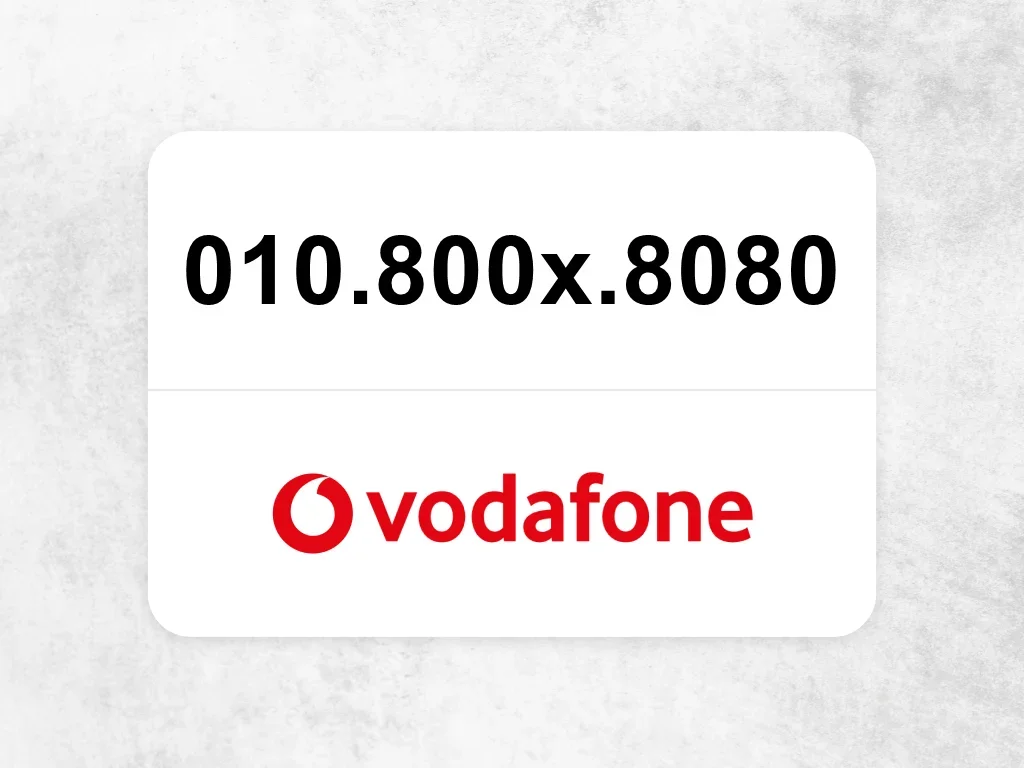 Vodafone  010.800x.8080