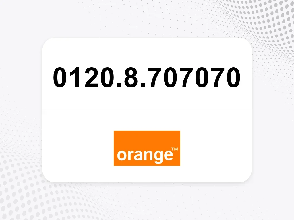 Orange 0120.8.707070