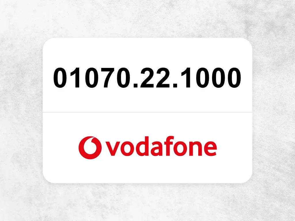Vodafone  01070.22.1000
