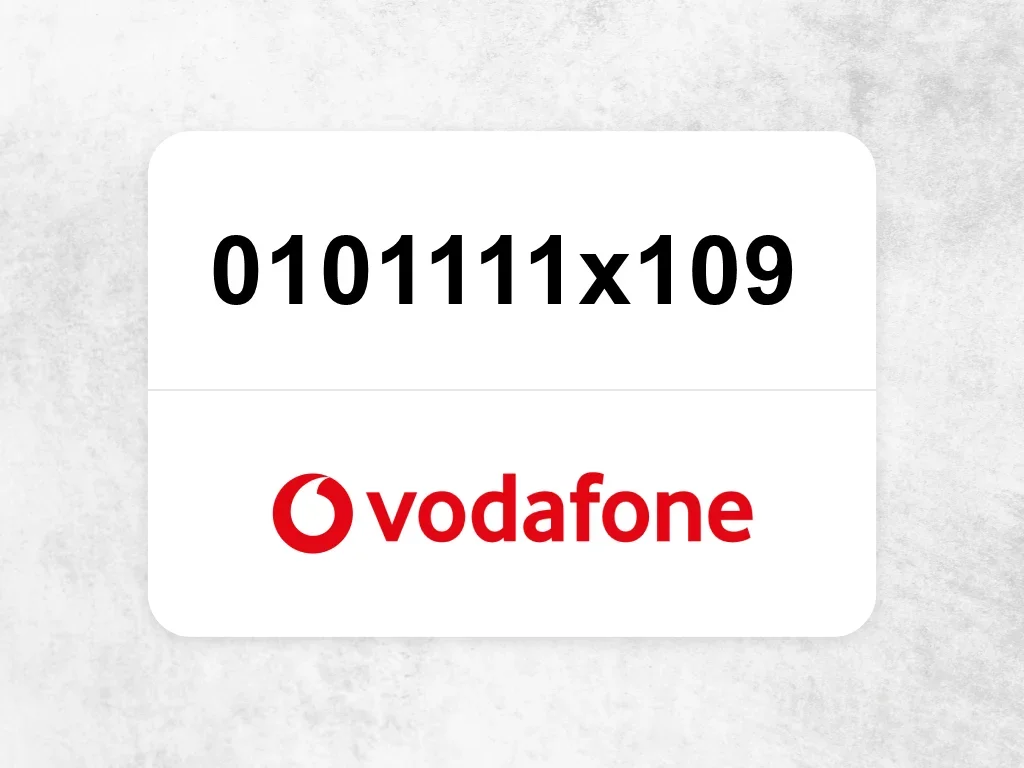 Vodafone  0101111x109
