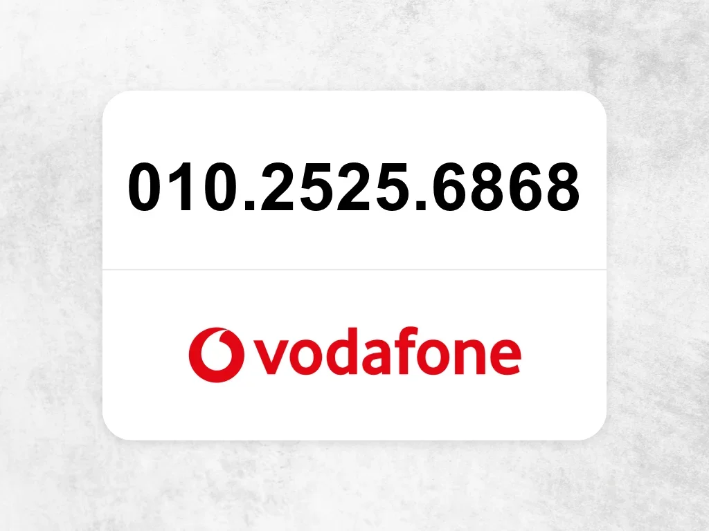 Vodafone 010.2525.6868