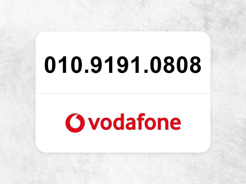 Vodafone 010.9191.0808
