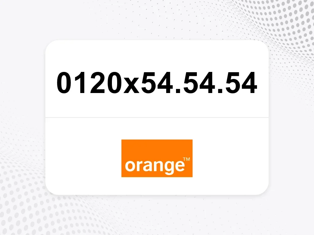 أورنج 0120x54.54.54