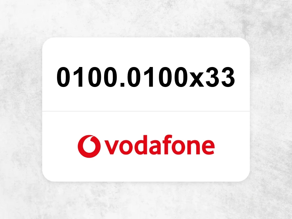 فودافون  0100.0100x33