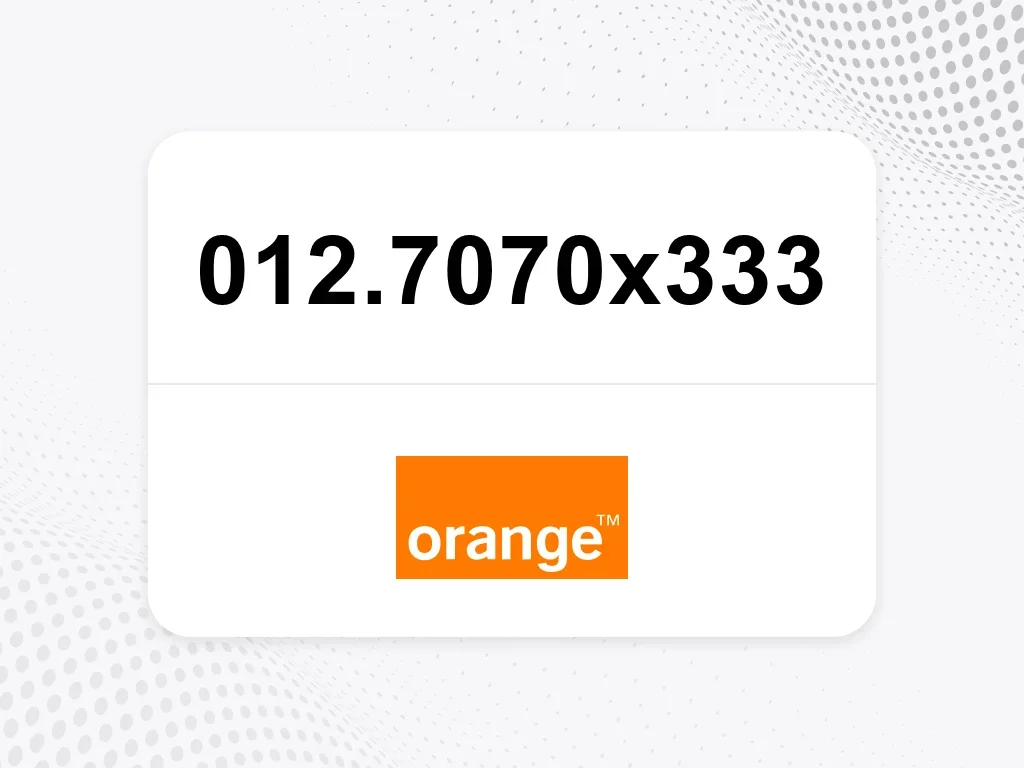 أورنج  012.7070x333