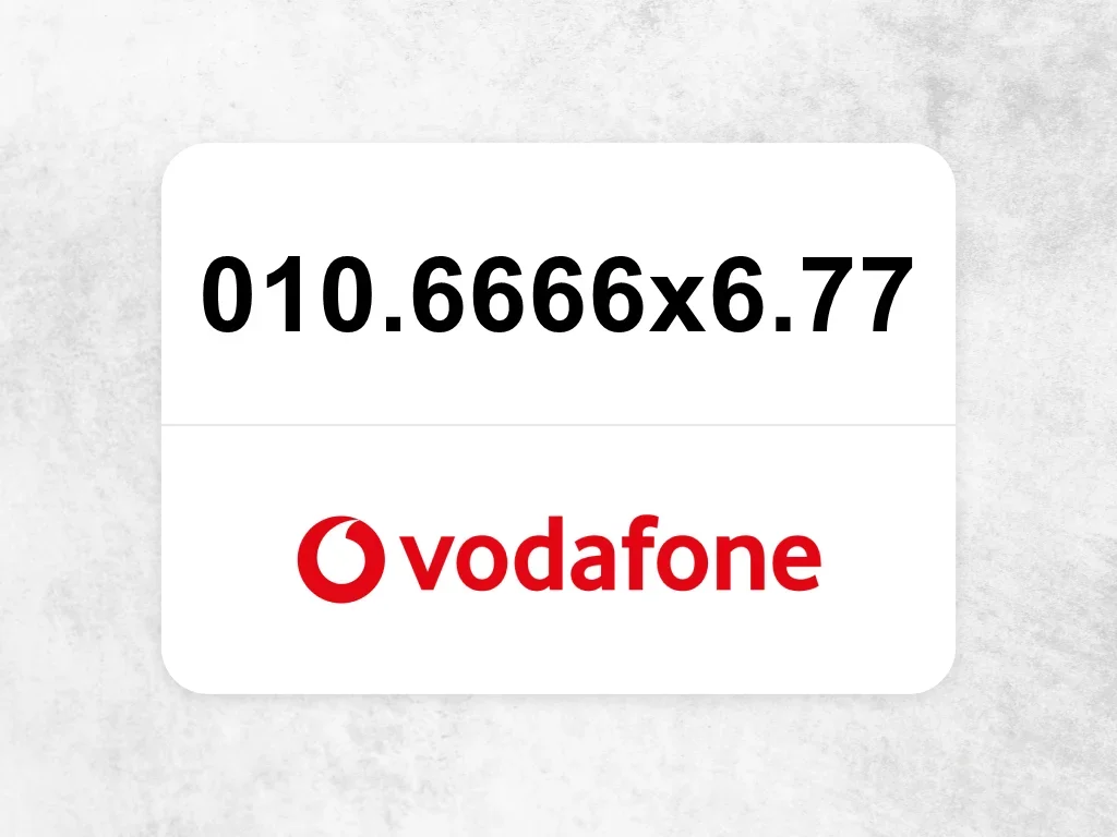 فودافون  010.6666x6.77