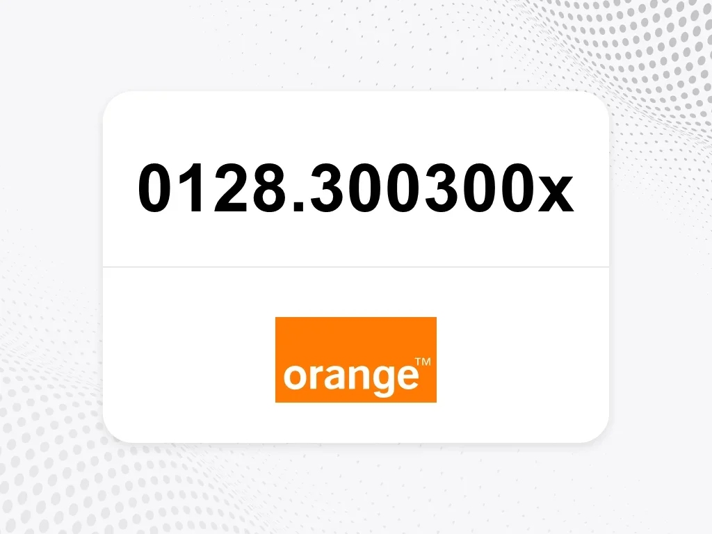 Orange  0128.300300x