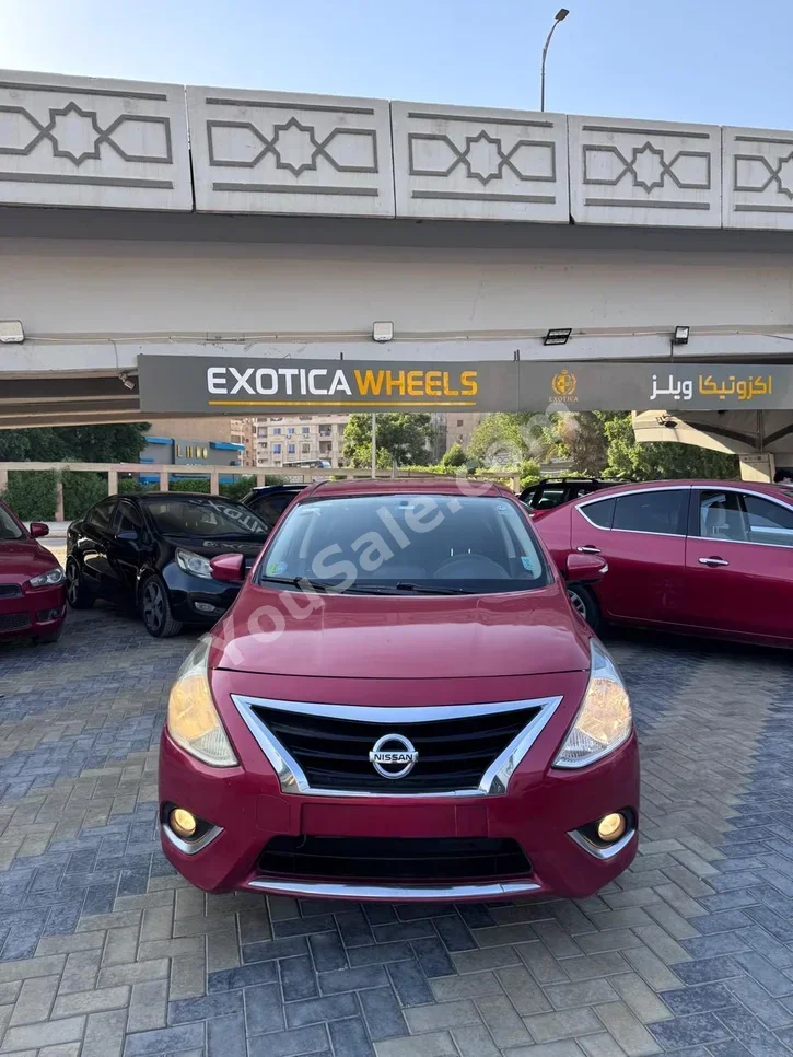 Nissan Sunny 2021 Automatic Nissan Cylinder 100,000 Km Nissan Red Gasoline
