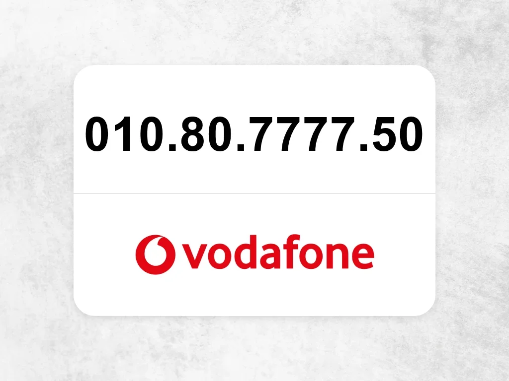 فودافون 010.80.7777.50