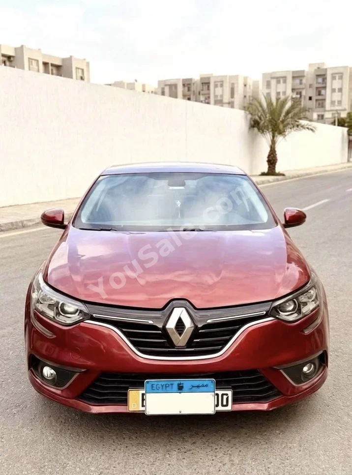 رينو  ميجان  2019  سيدان  اوتوماتيك  4 سلندر  140,000 كم  دفع أمامي  أحمر  بنزين